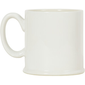 Tankard Embossed Strawberry Mug - White