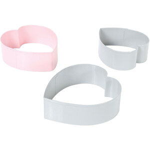 Pack of Three Cookie Cutters Heart Shapes