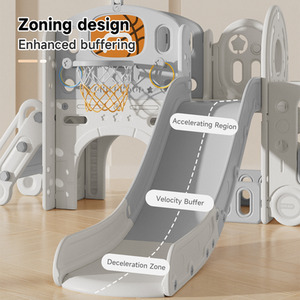 Toddler Slide and Climber Playset with Basketball Hoop and Telescope by Livingandhome