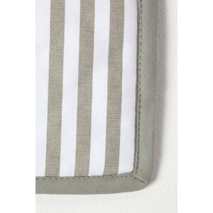 Grey Stripe Cotton Pot Holder - Grey by Homescapes