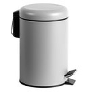 3L Dome Pedal Bin - Silver