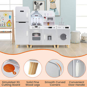3 in 1 Kitchen Toy Kids Kitchen Playset by Costway