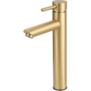 Gold Tall Vessel Mixer Tap for Bathroom - Gold by Livingandhome