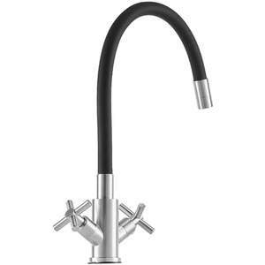 Stainless Steel Dual Handle Kitchen Tap by Livingandhome