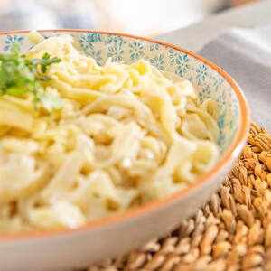 22cm Hand-Printed Pasta Bowl Pack of 6 - Multi by Nicola Spring