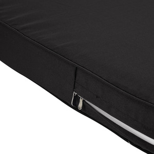 2Pcs Outdoor Sofa Cushion Backrest Set - Black by komore