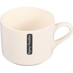 Regency Porcelain Cup and Saucer - White