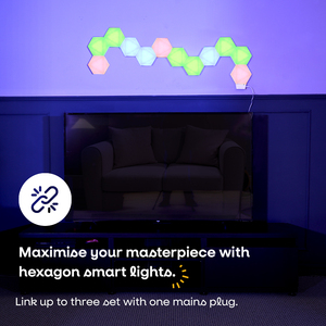 Smart RGBIC Hexagon Light Kit - Multicolor by ValueLights