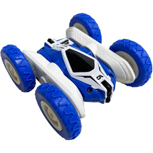 Mini Remote Conntrolled Stunt Car - Blue and White