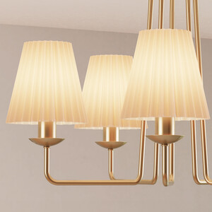 Poppy 5 Light Ceiling Fitting - Brass
