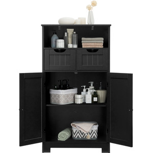Floor Standing Utility Cabinet - Black by Costway