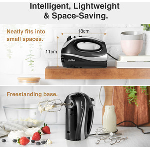 300W Electric Hand Mixer with 3 Attachments by VonShef