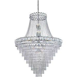 Louis Phillipe 28 Light Chandelier - Chrome by Lighting Collection