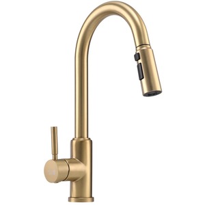 Stainless Steel Mixer Tap with 3 Water Flow Modes - Gold by Livingandhome