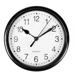 Basic Round Analogue Wall Clock - Black by OHS