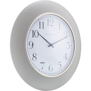Round Quartz Wall Clock - Grey by mysmartbuy.com
