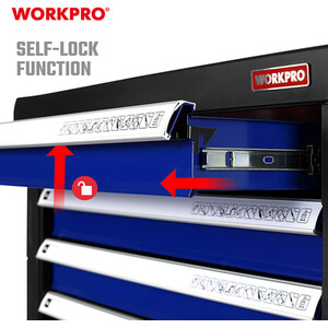 Workpro Roller Cabinet and 193 Piece Tool Set by Workpro
