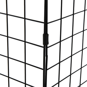 HOMCOM Extendable Fireguard Screen - Black by HOMCOM