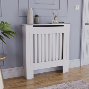 Chelsea Radiator Cover - White / 78cm by Vida Designs