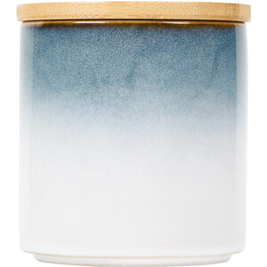 Large Reactive Glaze Canister - Blue