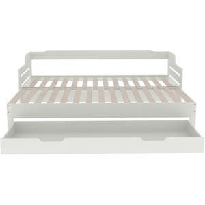 Single Guest Sofa Bed - White by Abrihome