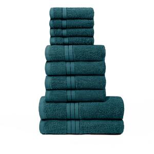 Cotton Bathroom Towel Bale Set - Teal / 10 by Brentfords