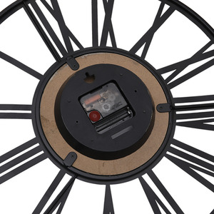 Wooden Silent Wall Clock - Black by Livingandhome