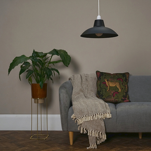 Retro Style Matt Black Easy Fit Ceiling Pendant Light Shade - Black by ValueLights