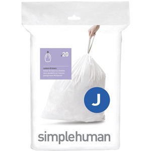 Simplehuman Custom Fit Bin Liners - J / 20 by Simplehuman