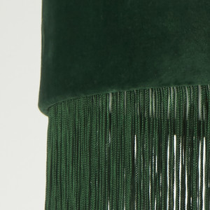 Velvet Fringe Shade - Green by Lighting Collection