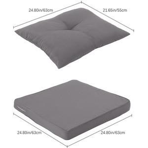 2Pcs Outdoor Sofa Cushion Backrest Set by komore
