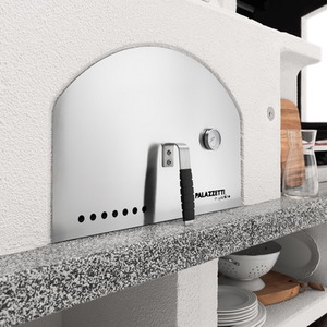 Antille Outdoor BBQ Kitchen with Wood Fired Oven - Grey by Palazzetti