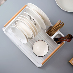 Iron Dish Drainer Drip Tray - White by Livingandhome