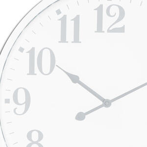 Classic Timepiece Aubrey Wall Clock - White by KDMK
