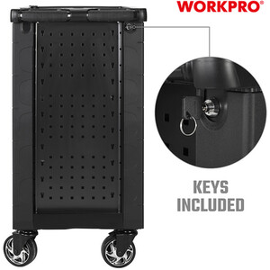 Workpro 7 Drawer Tool Roller Cabinet on Wheels - Black by Workpro