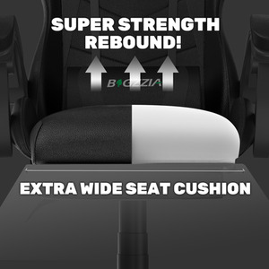 Gaming Chair with Foot-rest - Black