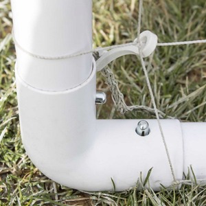 Strike Football Goal - White / 8x4 ft by Jack Stonehouse