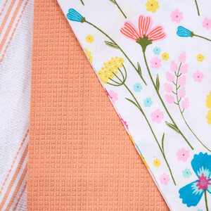 Pack of 3 In Bloom Tea Towels - White