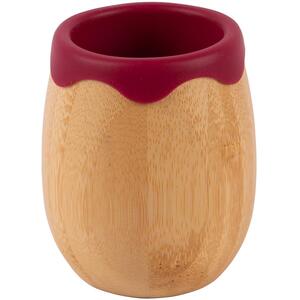 130ml Bamboo Baby Trainer Cup - Red / 9.5cm by Tiny Dining