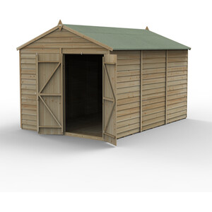 4LIFE Apex Shed 8x12 - Installation Included / With Base / 0 by Forest Garden