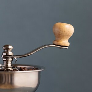 La Cafetire Traditional Hand-Operated Coffee Mill - Silver by LA CAFETIERE