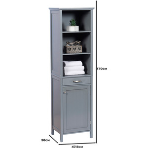 Tall Storage Cabinet - Grey