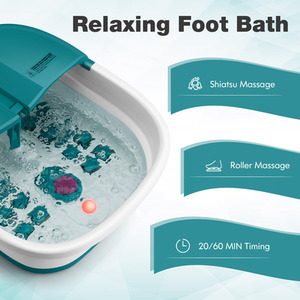 Foot Spa Bath Massager - Blue by Costway