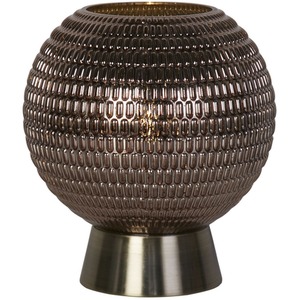 Battery Powered Glass Lamp Grey - Grey by Lighting Collection