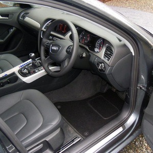 Audi A4 B8 2008-2015 Tailored Carpet Car Mats in Black Floor Set - Black by Actiasmat