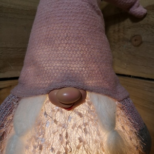 Premier Christmas Gonk with LED Lights - Pink Hat / Pink hat by Samuel Alexander