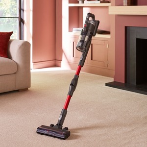 Morphy Richards MRXSTICKPRO with Self Empty Cordless Stick Vacuum - grey and red by Morphy Richards