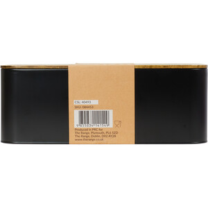 Malmo Rectangular Bread Bin - Black