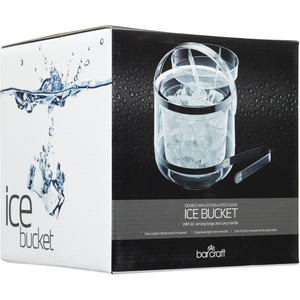 BarCraft Acrylic Double Walled Insulated Ice Bucket - Clear by BarCraft