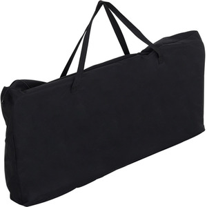 Foldable Camping Kitchen Storage Cabinet with Tabletop - Black by Livingandhome